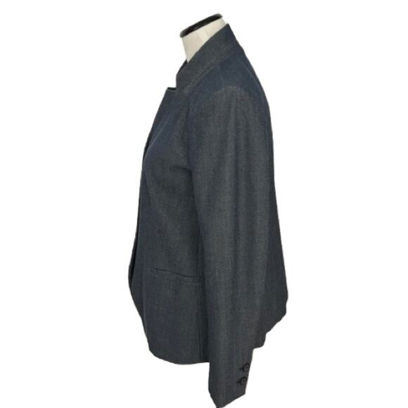 EUC LOFT Outlet Women’s Grayish Green Cutaway Blazer.  Size 6 - Picture 4 of 7